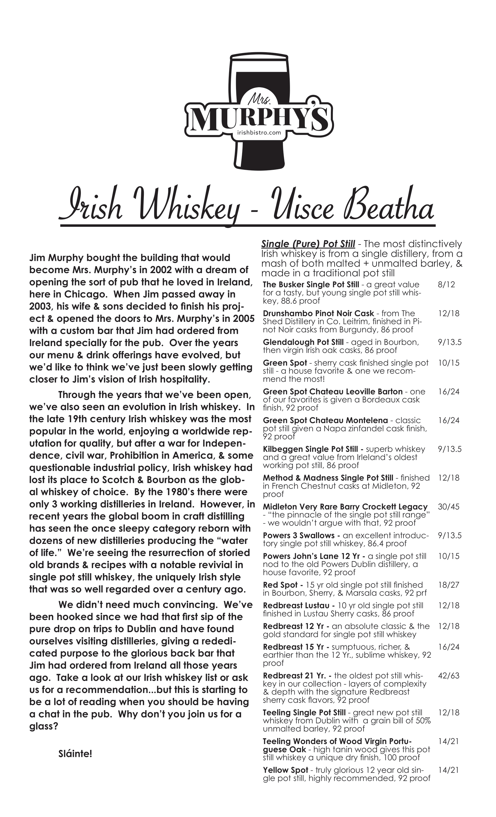 Whiskey List Update October 2023 1 
